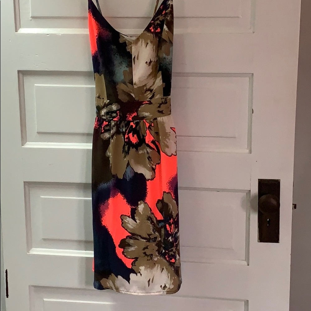 Floral, Open Back Dress